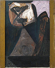 Robert Motherwell  Ulysses  1947  oil on cardboard on wood  85.7 x 71.1 cm  frame 96.2 x 81.4 x 8.5 cm  Tate Modern